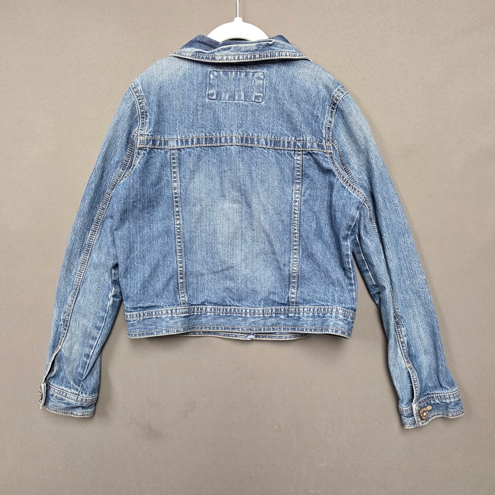 Mudd Denim Jacket Kids Classic Trucker Style Blue M 10-12 - Picture 4 of 7